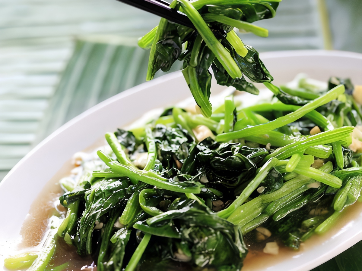 Mustard Greens with Onions