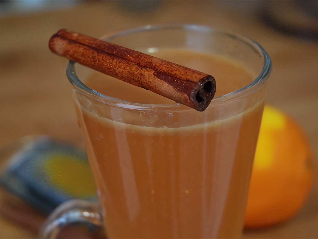 Hot Apple Cider with Cinnamon