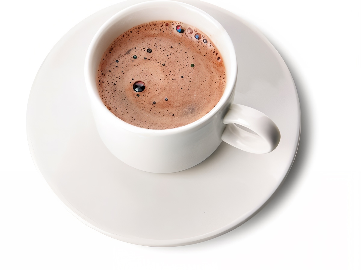 Hot Coffee with Chocolate and Brandy