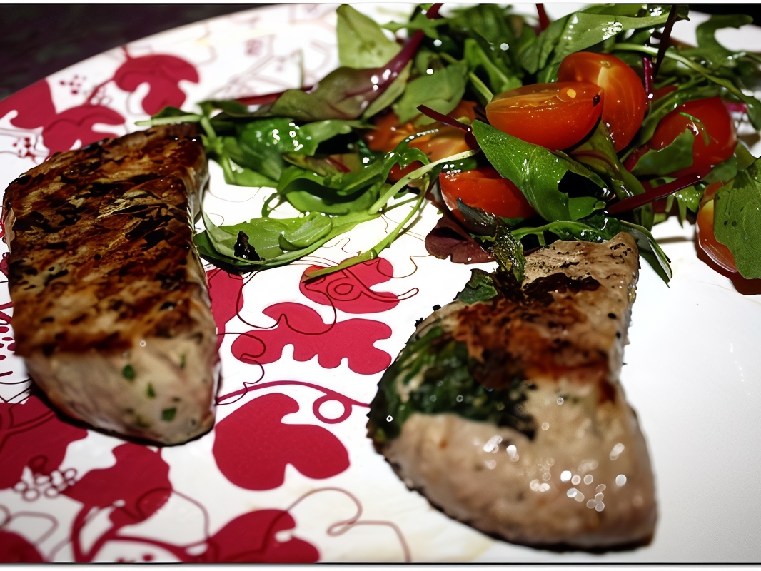 Grilled Beef with Mint and Cilantro