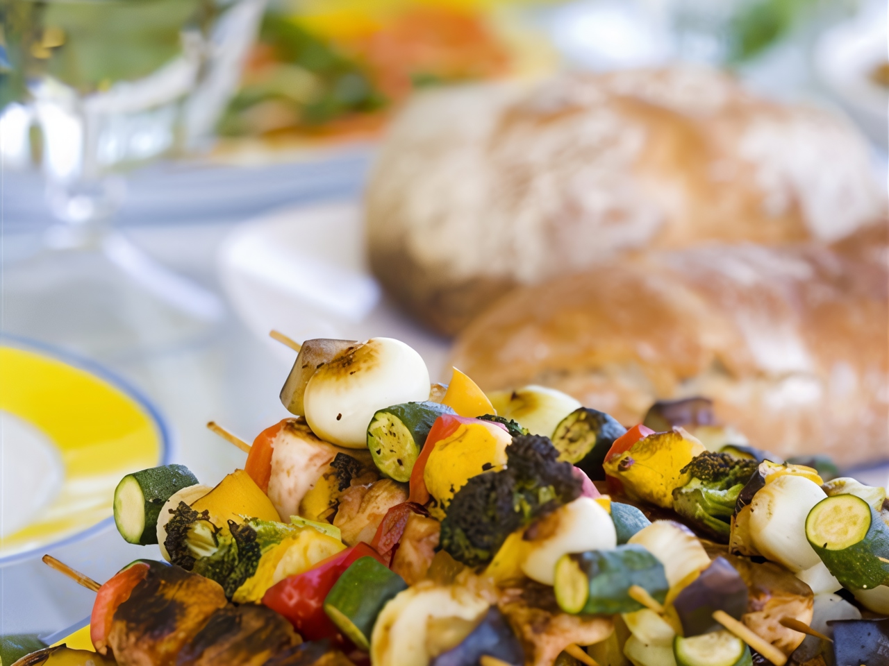 Beef and Vegetable Skewers