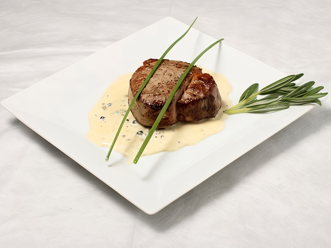 Beef Steaks with Blue Cheese and Olive Sauce