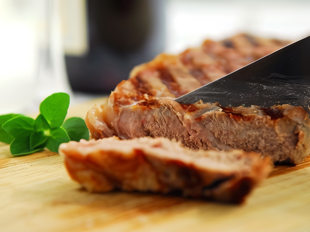 Beef Steaks in Mandarin Marinade