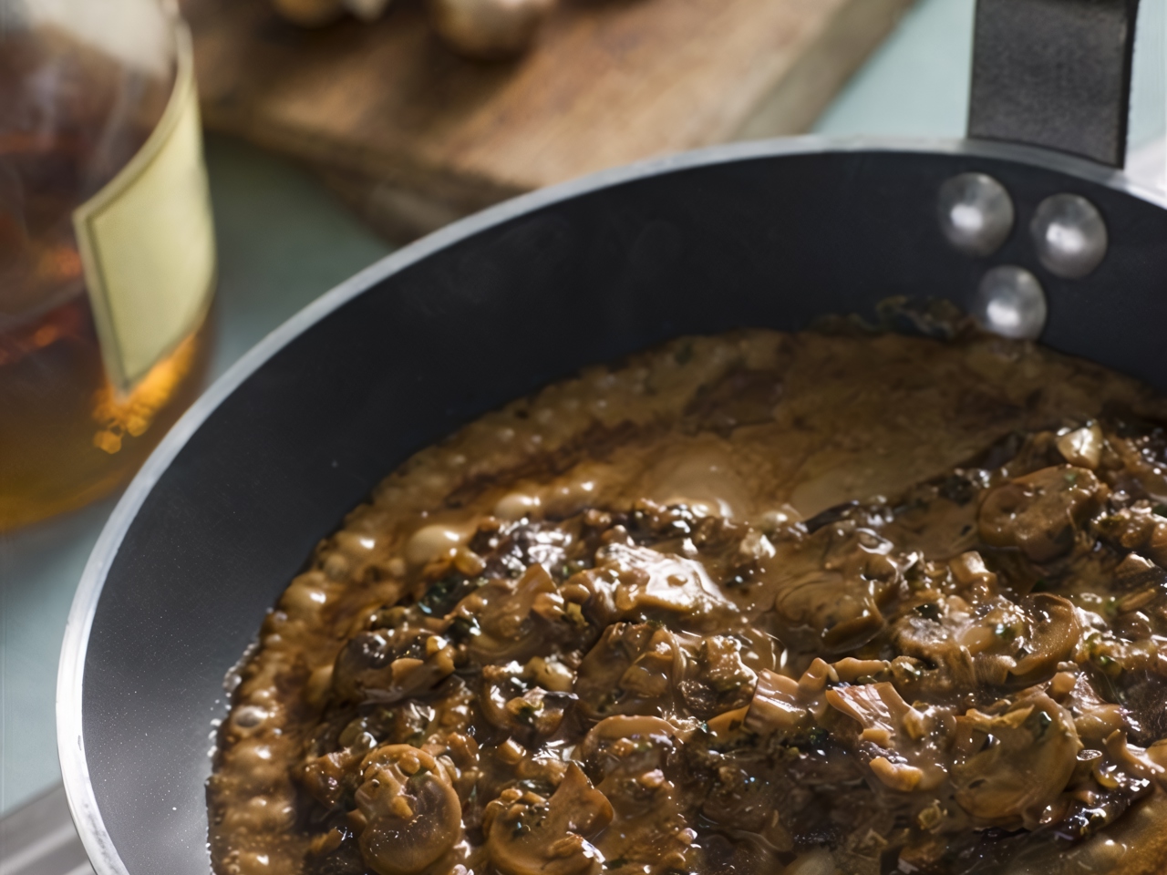 Beef Steak with Creamy Mushroom Sauce