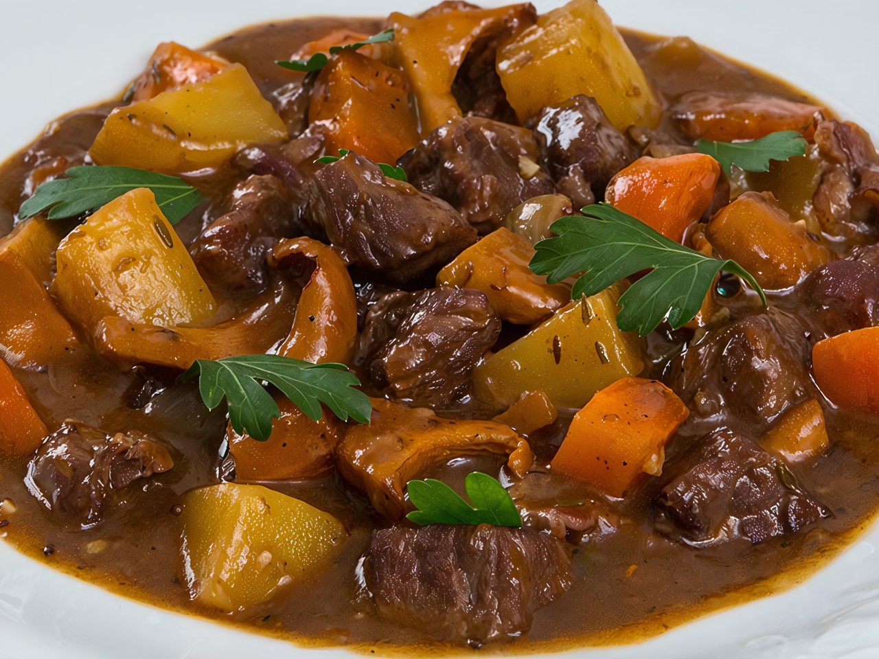 Beef Burgundy with Mushrooms