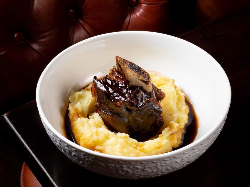 Beef Rib with Mashed Potatoes and Gravy