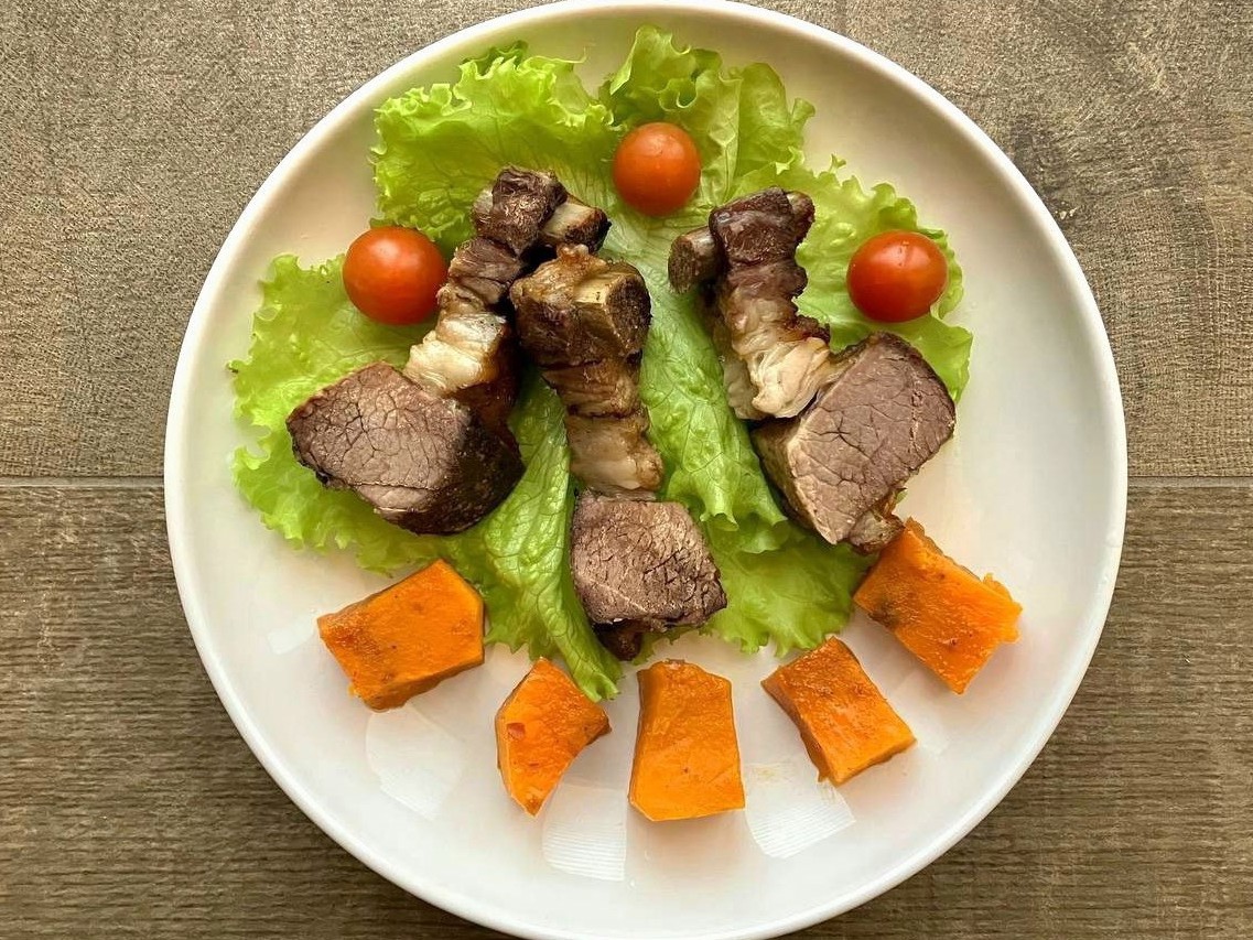 Beef Ribs with Roasted Pumpkin