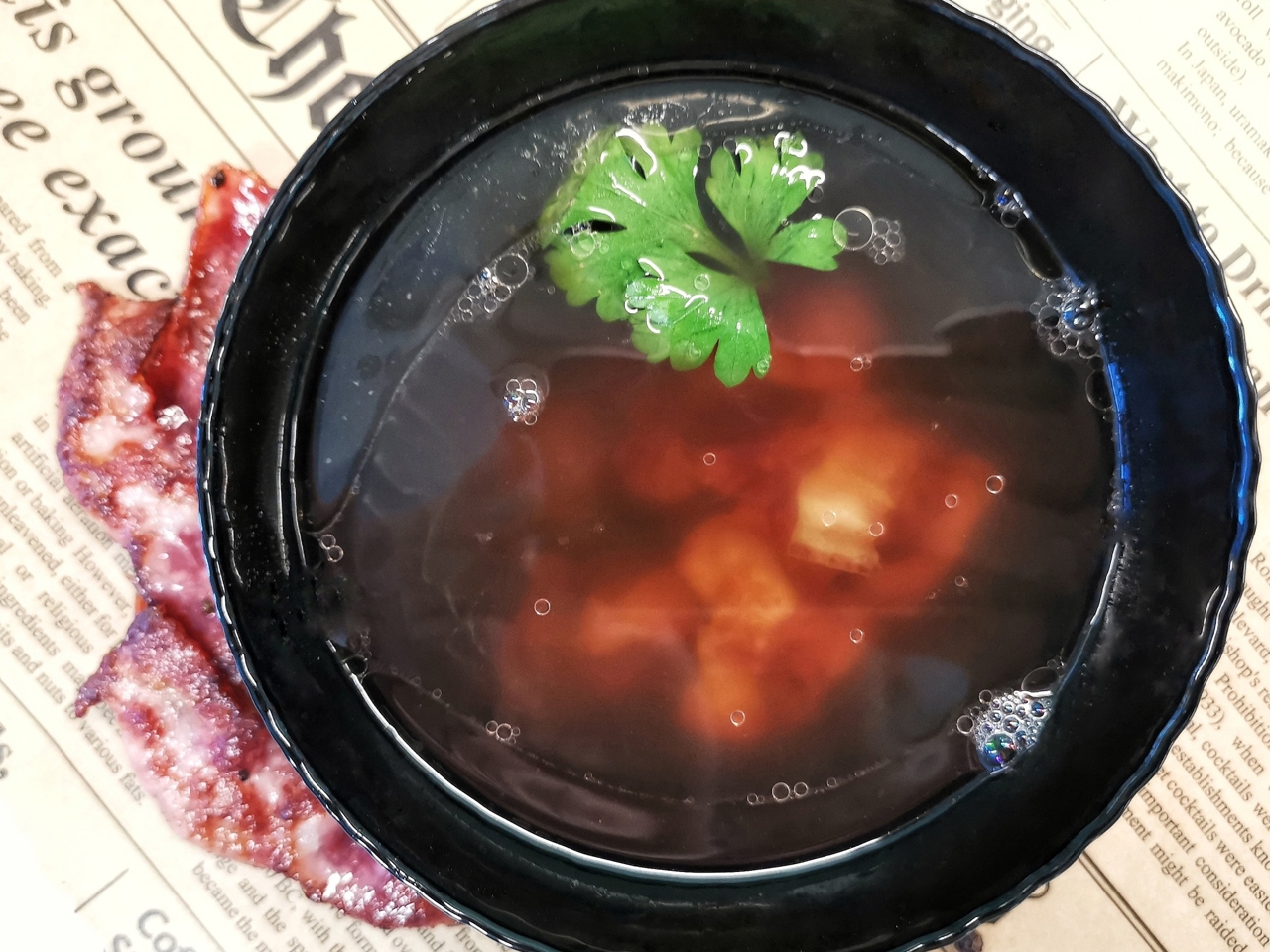 Beef Broth with Bacon