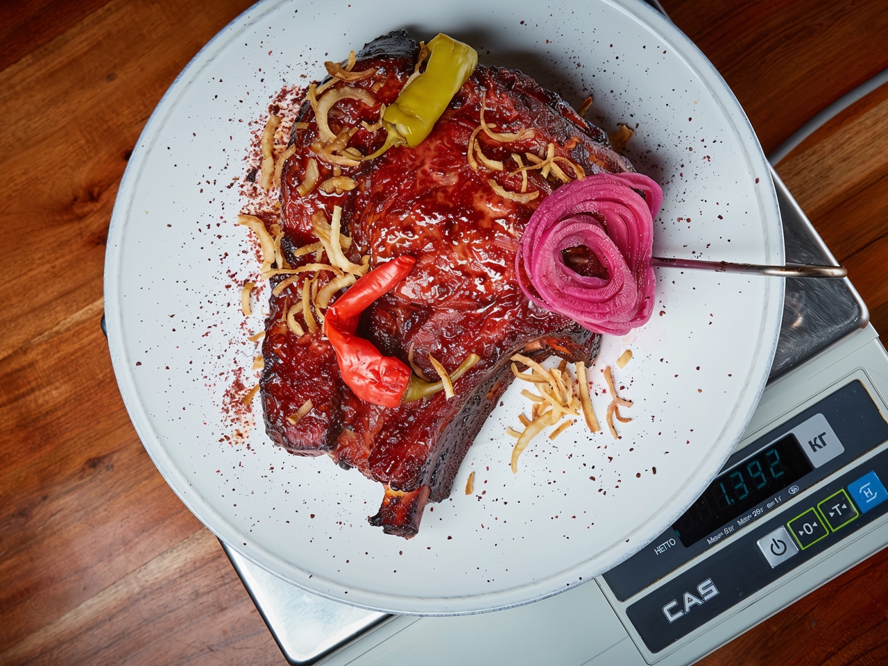 Bone-In Beef Steak with Barbecue Sauce