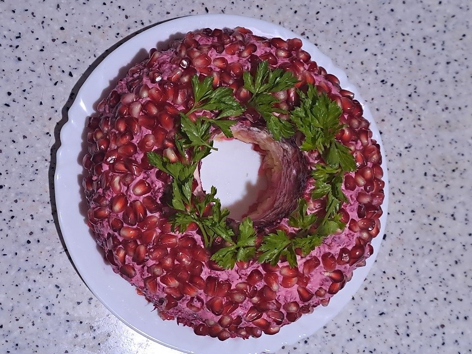 Pomegranate Bracelet with Chicken Thighs and Eggs
