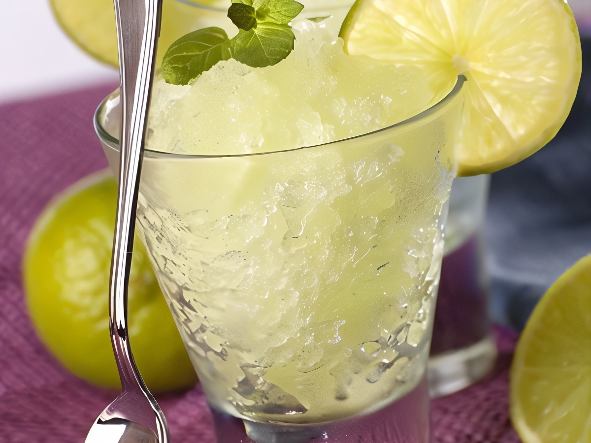 Champagne and Lime Granita