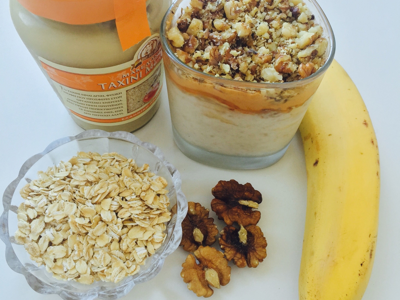 Granola with Banana and Peanut Butter