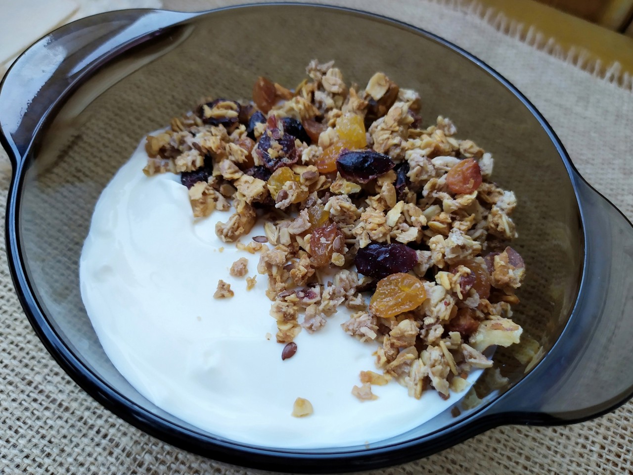 Oatmeal Granola with Dried Fruits and Nuts