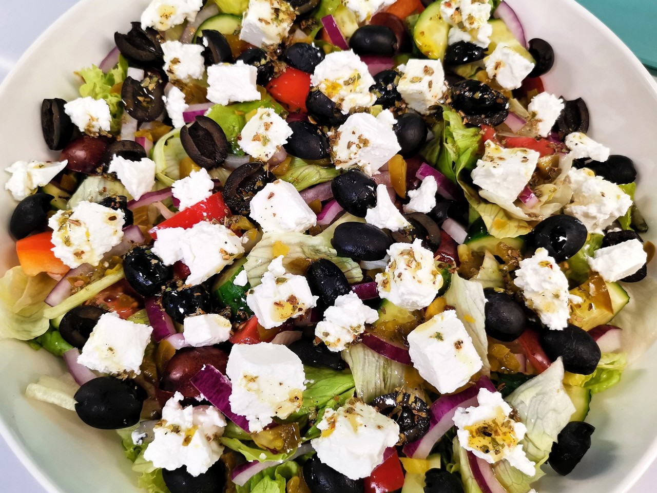 Greek Salad with Jalapeño