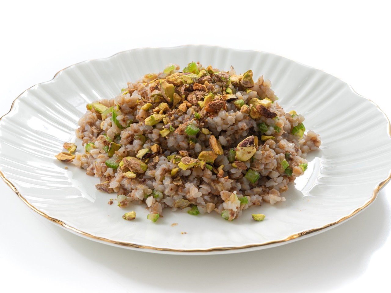Buckwheat with Celery and Pistachios