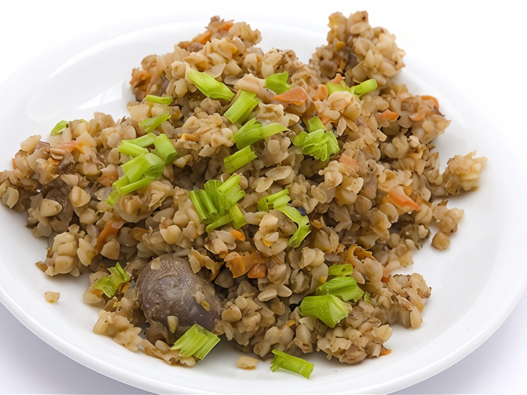 Buckwheat Porridge with Steamed Onions
