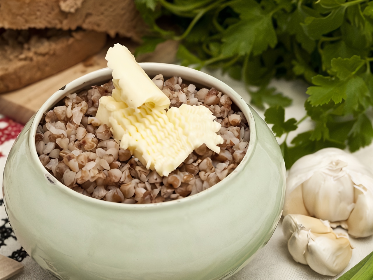 Buckwheat Porridge with Butter