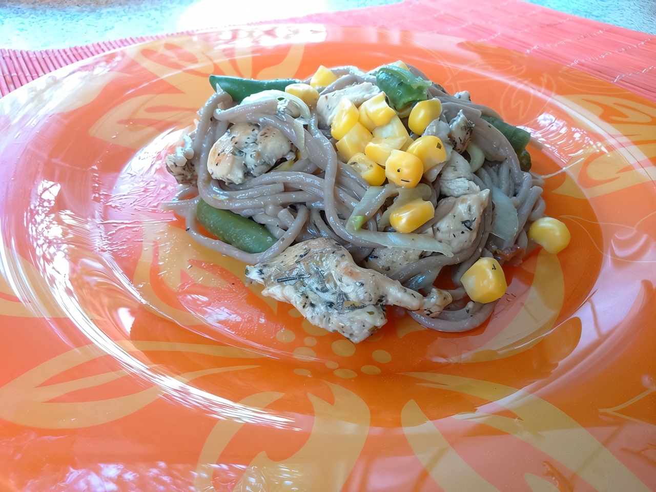 Soba Noodles with Chicken and Vegetables