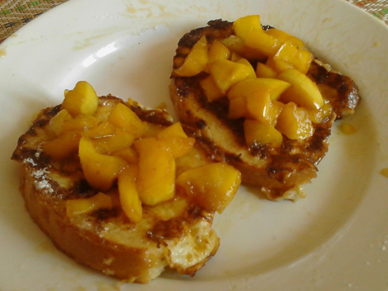 French Toast with Stewed Apples