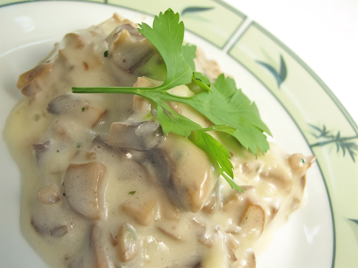 Mushrooms in Béchamel Sauce