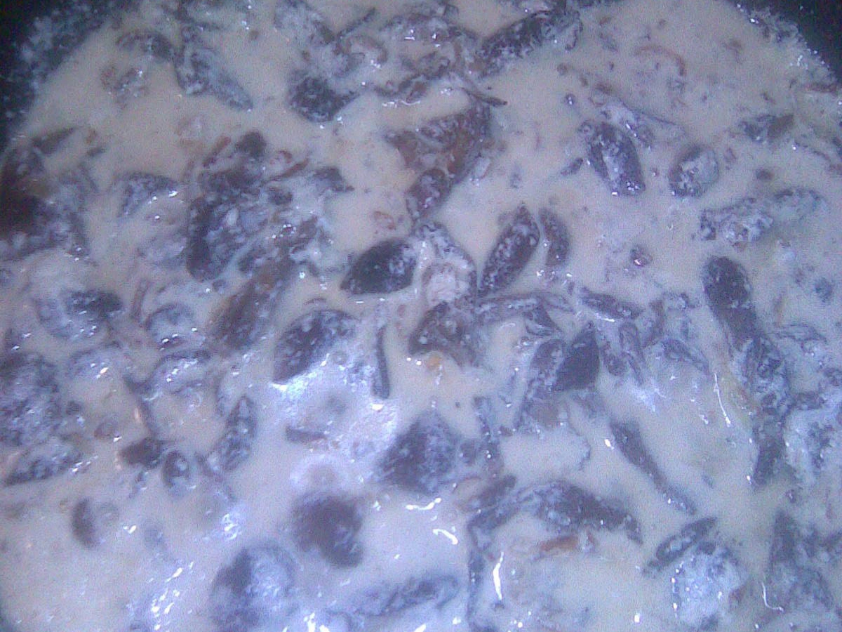 Mushrooms in Cream Sauce