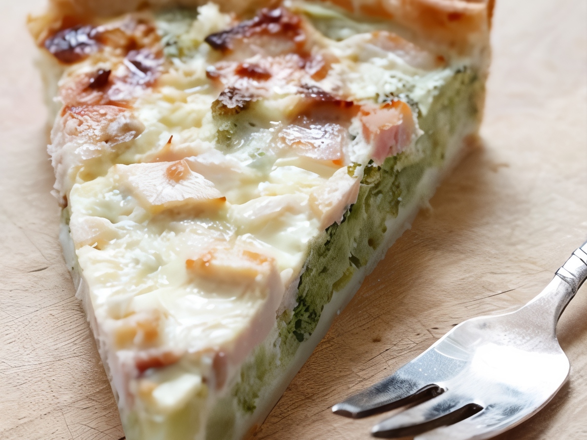 Mushroom Quiche with Bacon and Artichokes