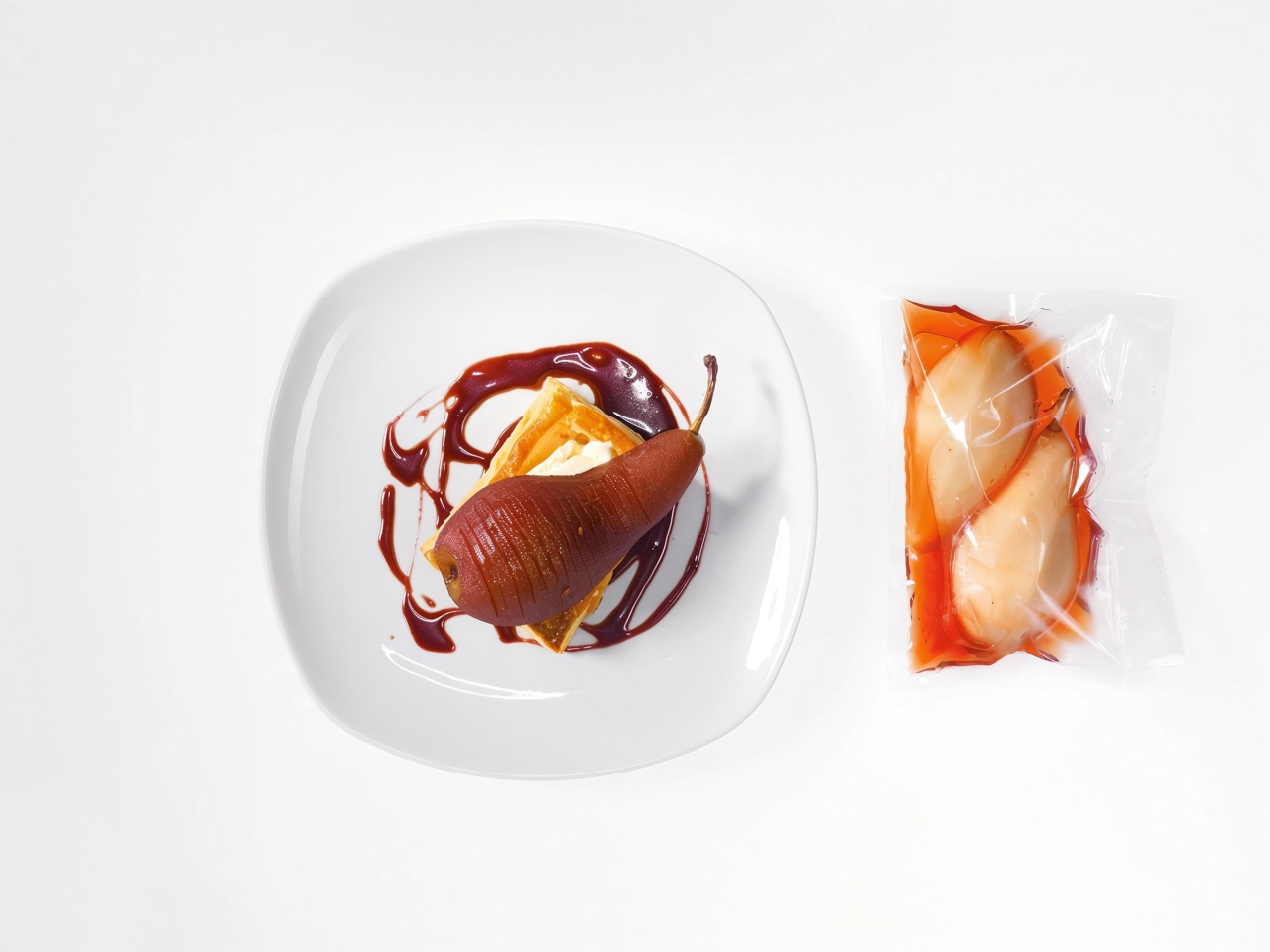 Pears in Wine with Five Spices