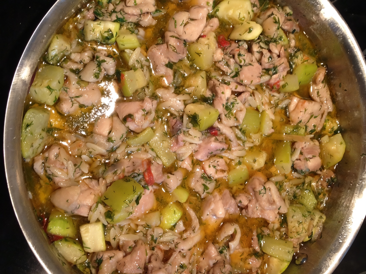 Thick Chicken Soup in Asian Style