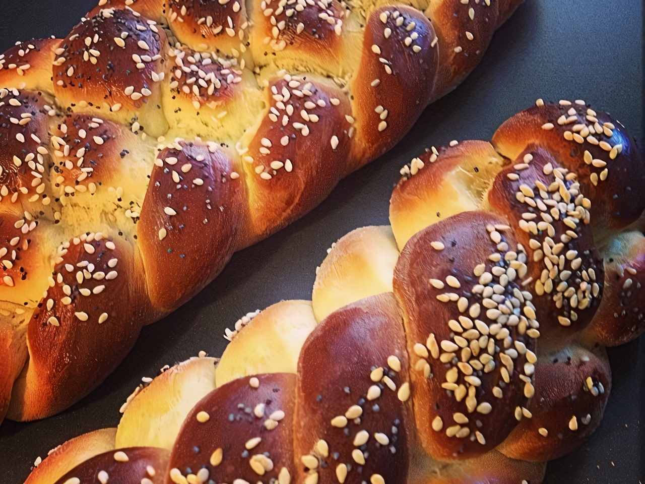 Challah with Sesame
