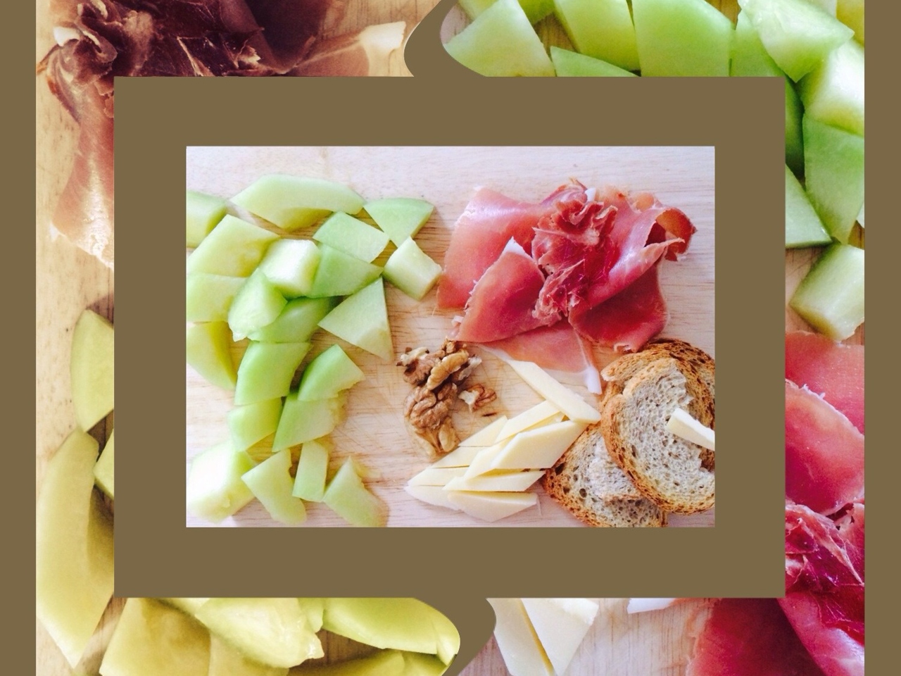 Ham with Melon