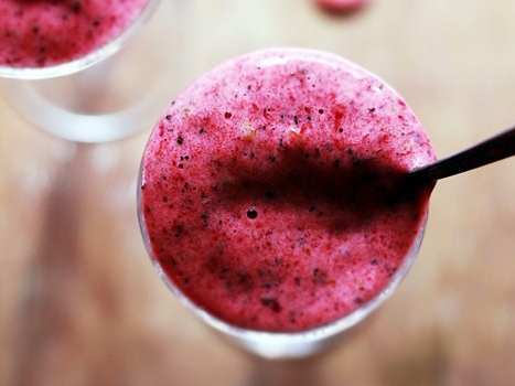 Cold Berry Dessert with Mint