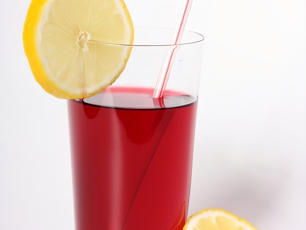 Cold Red Tea with Pomegranate Juice