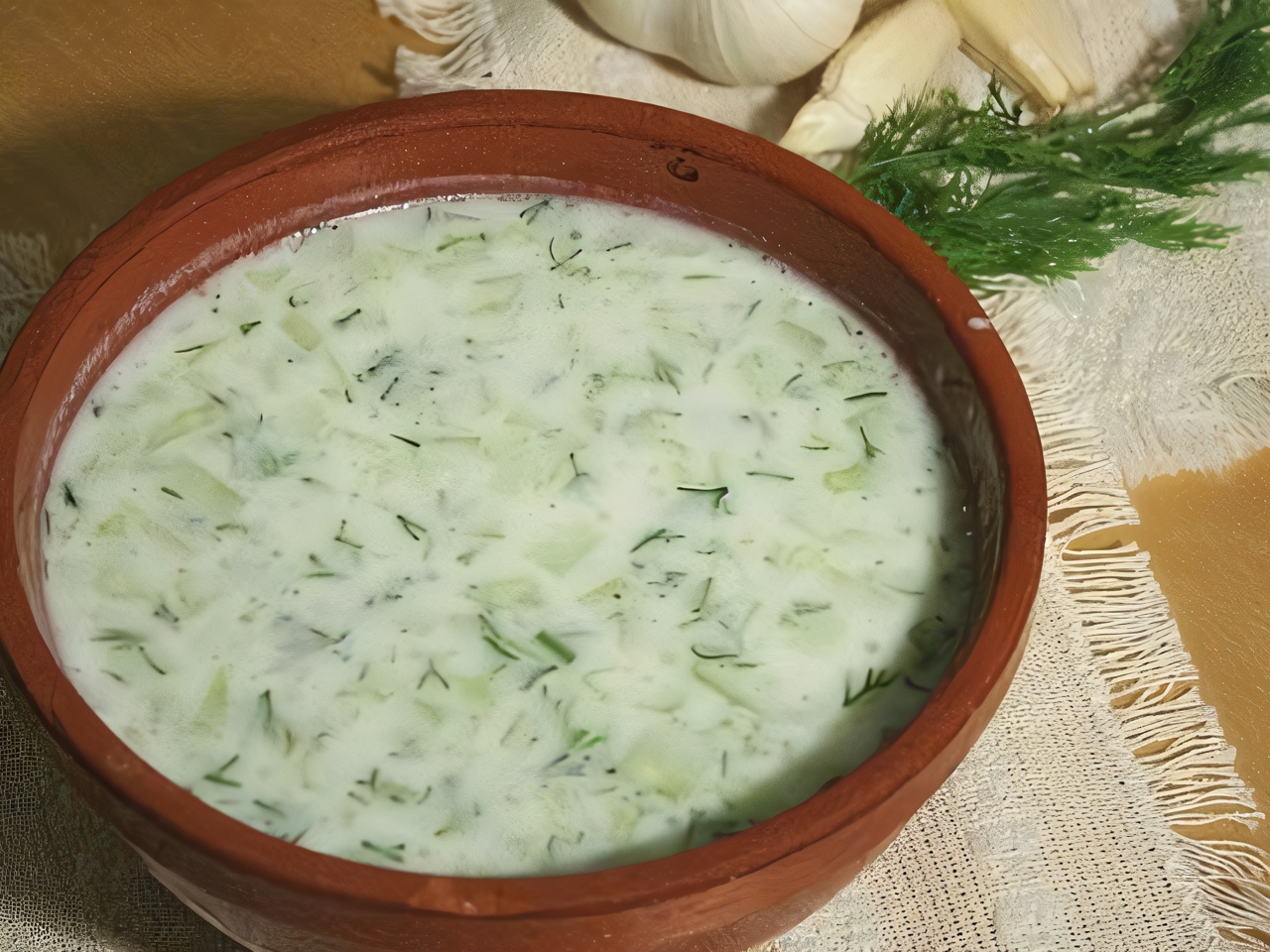 Cold Vegetable Soup with Kefir