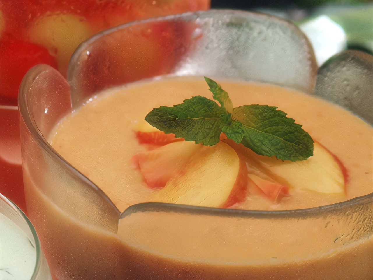 Cold Sweet Soup with Nectarines