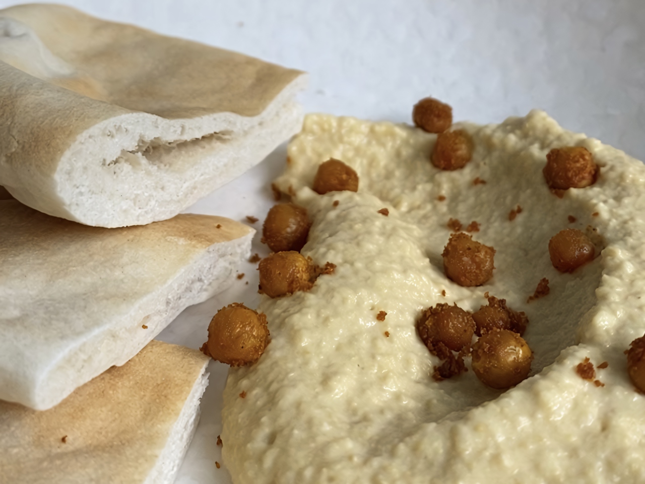 Hummus with Soy Sauce