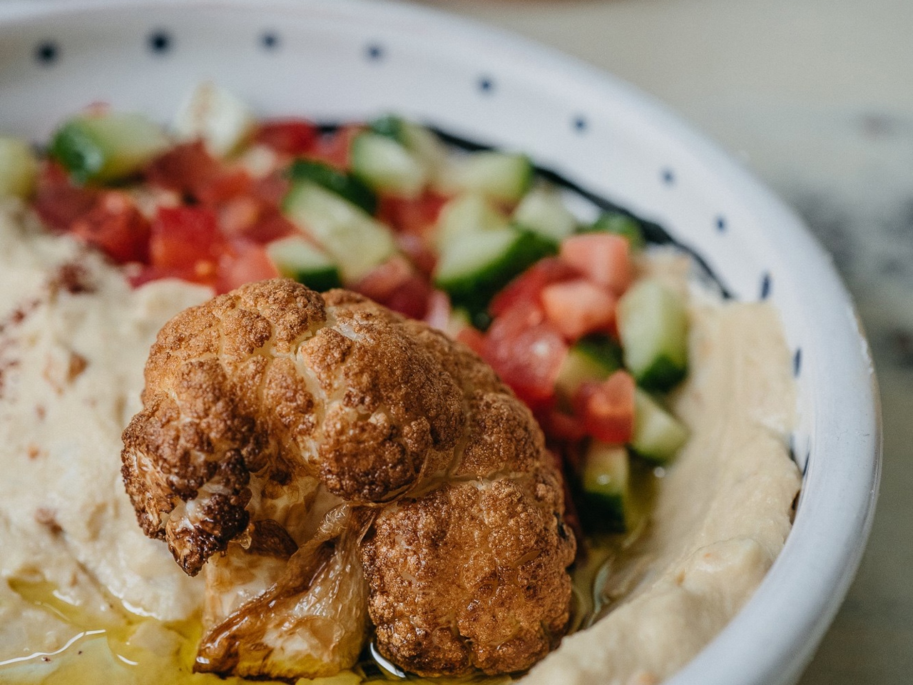 Hummus with Roasted Cauliflower