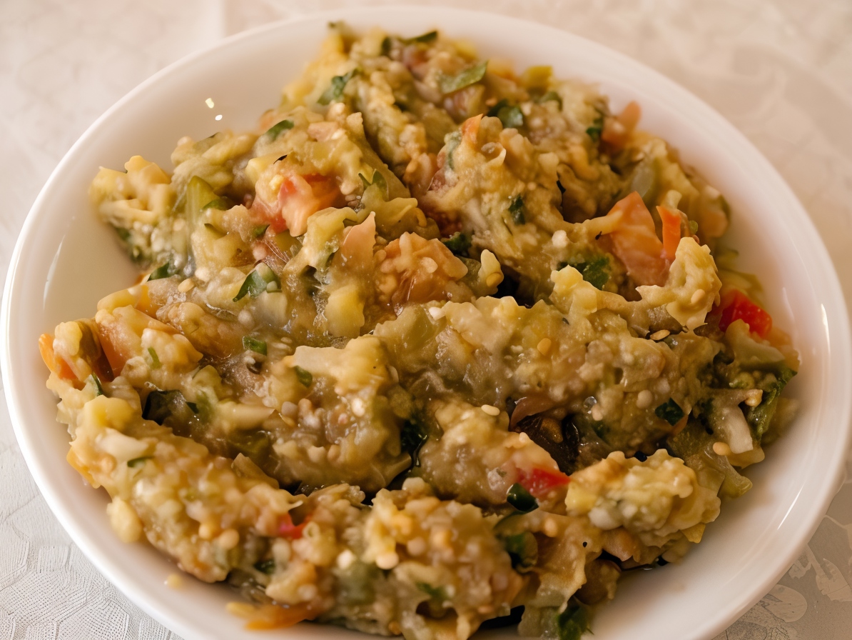 Eggplant and Zucchini Caviar