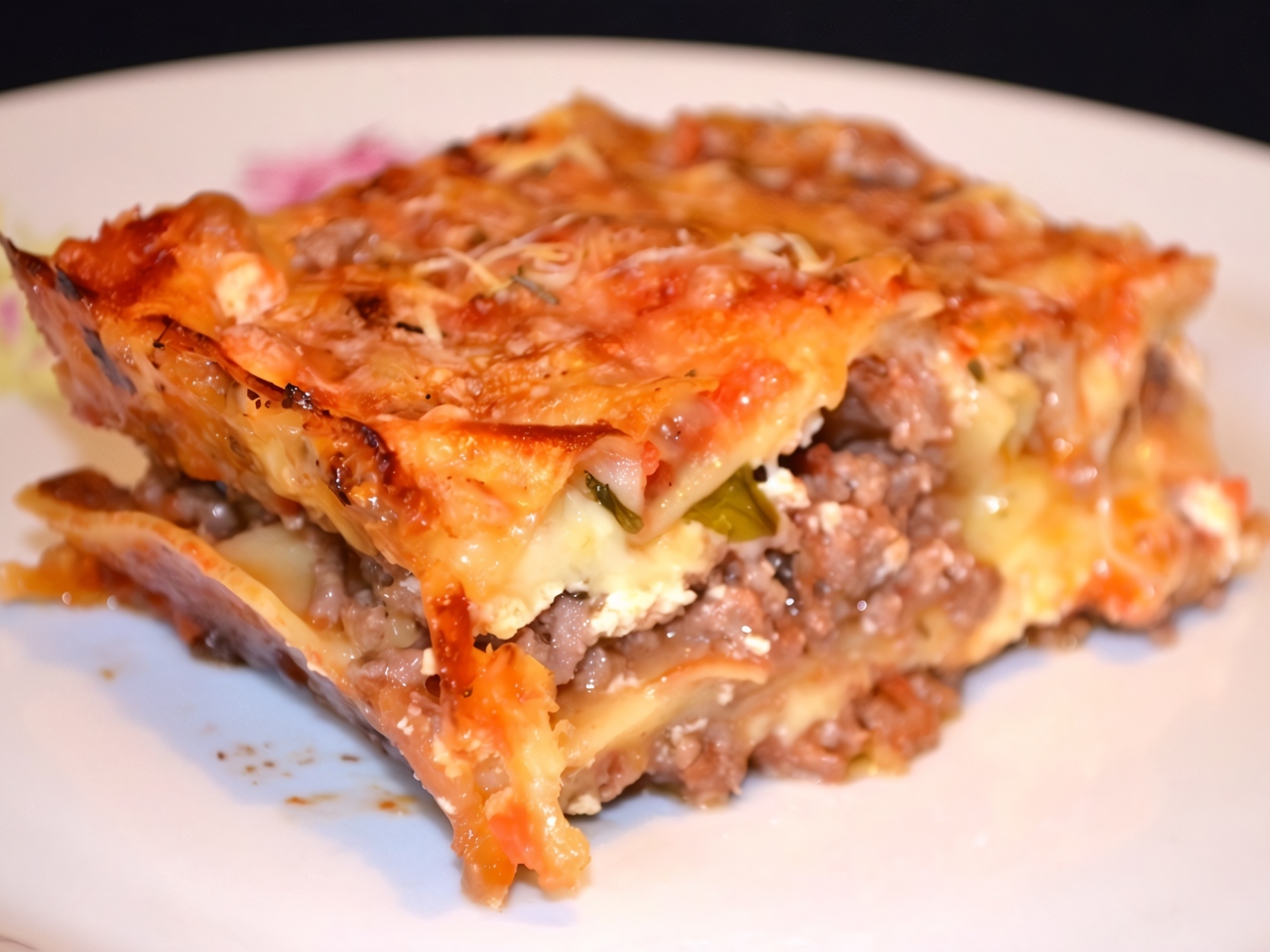 Immigrant Lasagna Bolognese with Mushrooms and 3 Cheeses