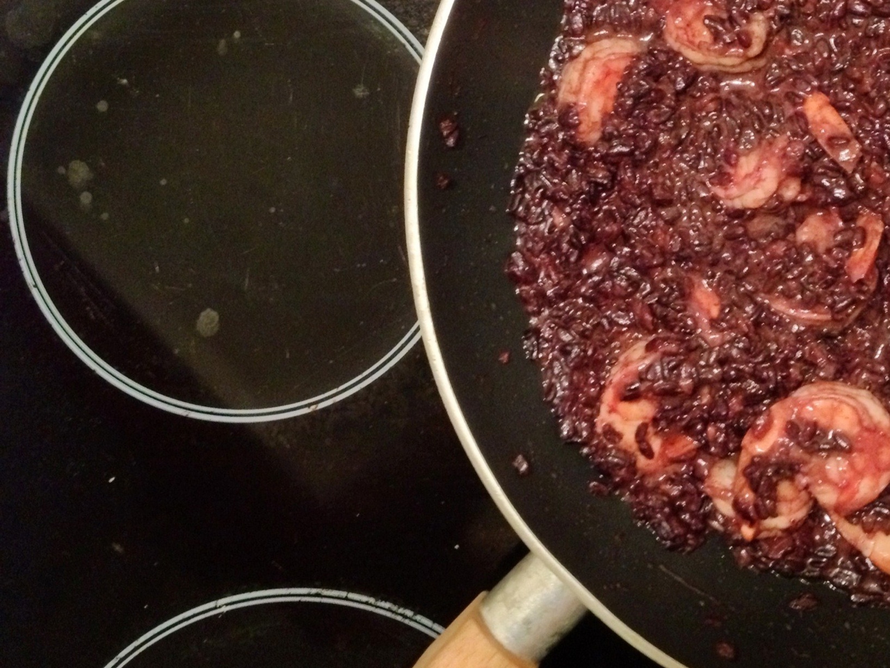 Imperial (Black) Rice with Royal Shrimp