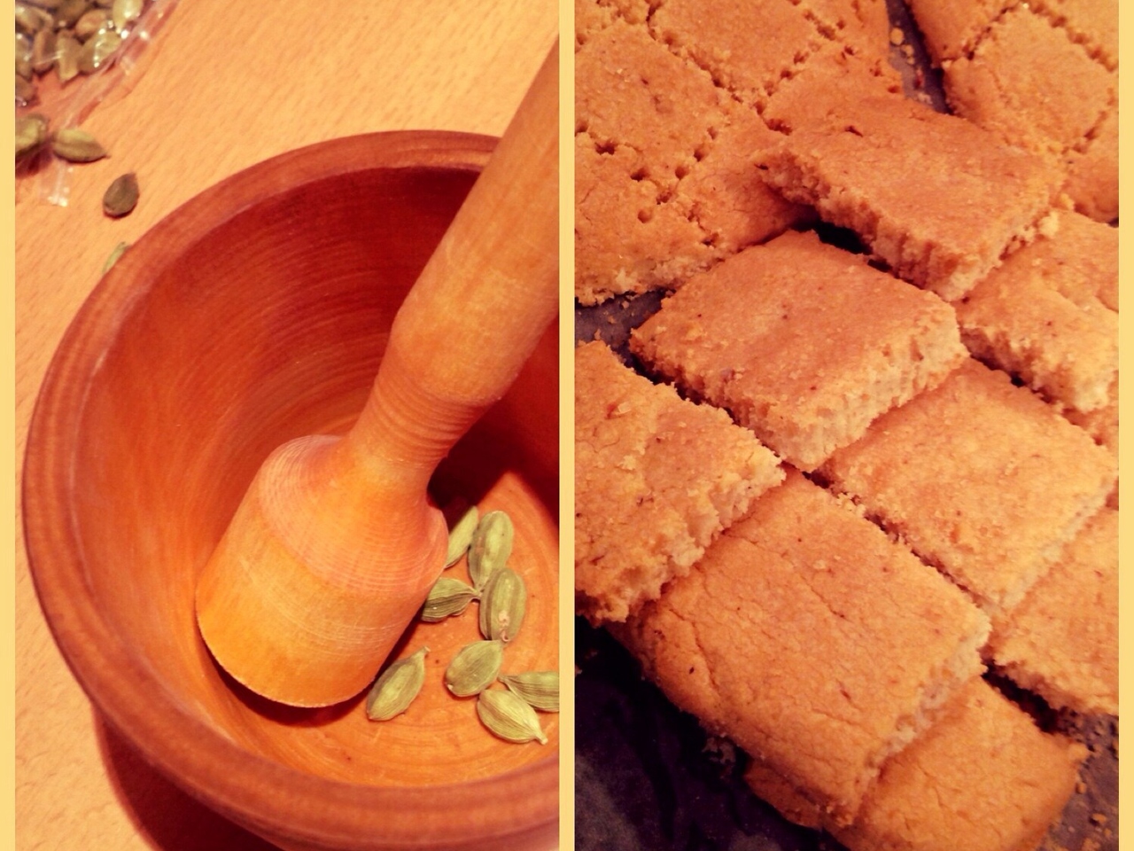 Indian Sand Cookies "Elaichi Gaja"
