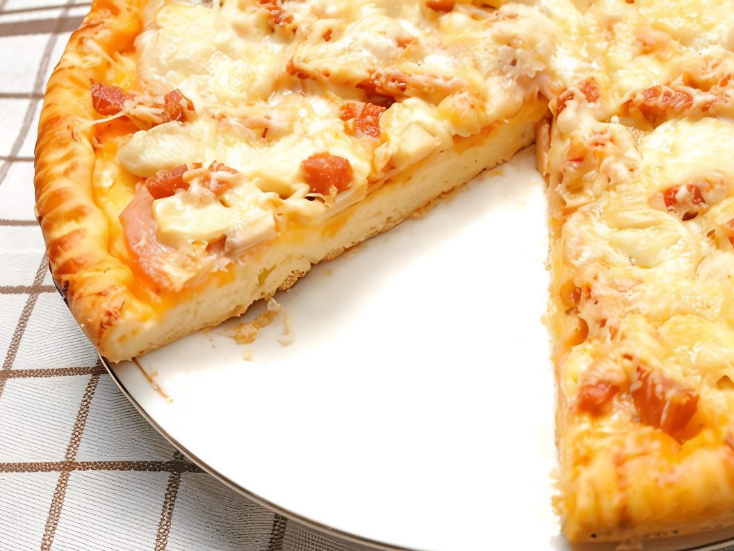 Apple Pizza with Ham
