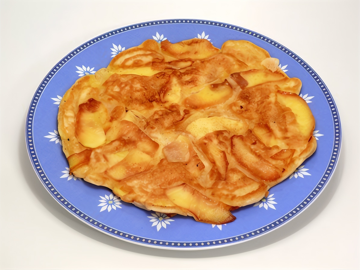 Apple Fritters with Sparkling Water