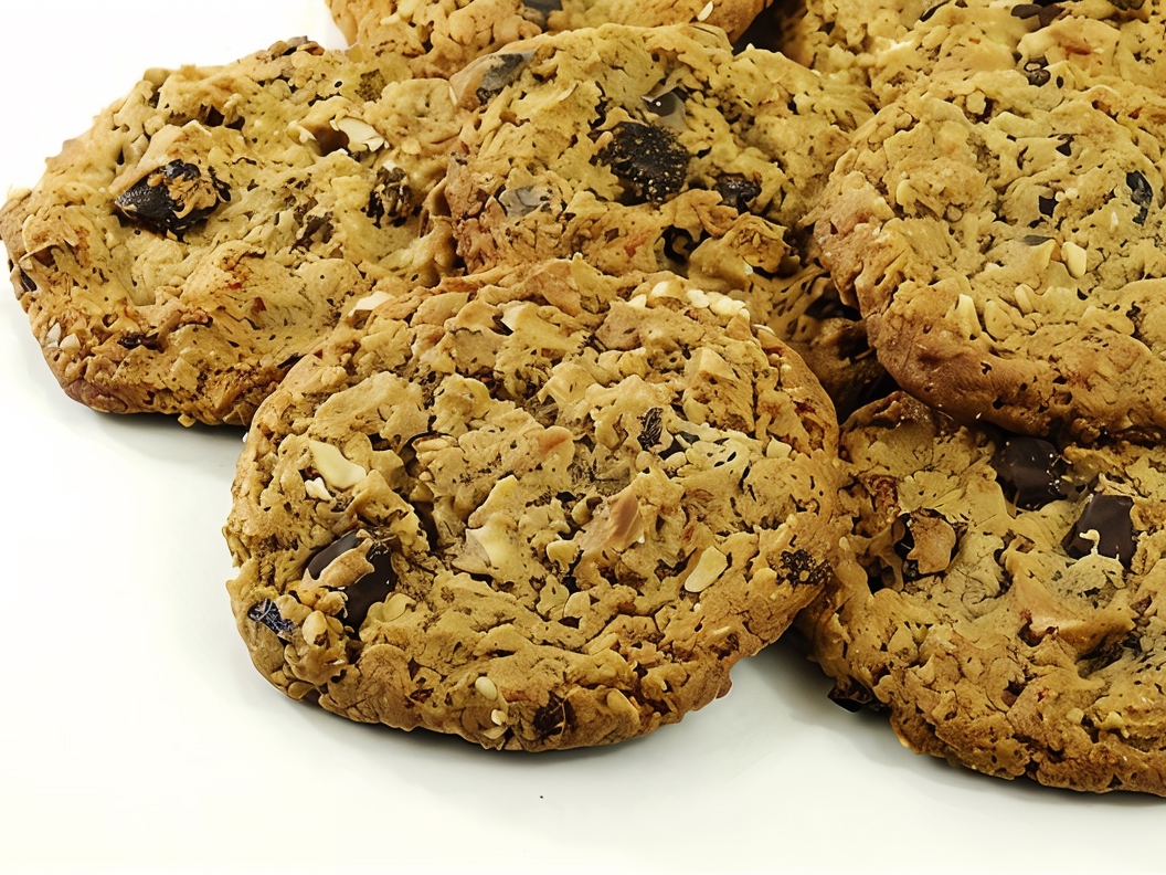 Apple Cookies with Nuts, Raisins, and Spices