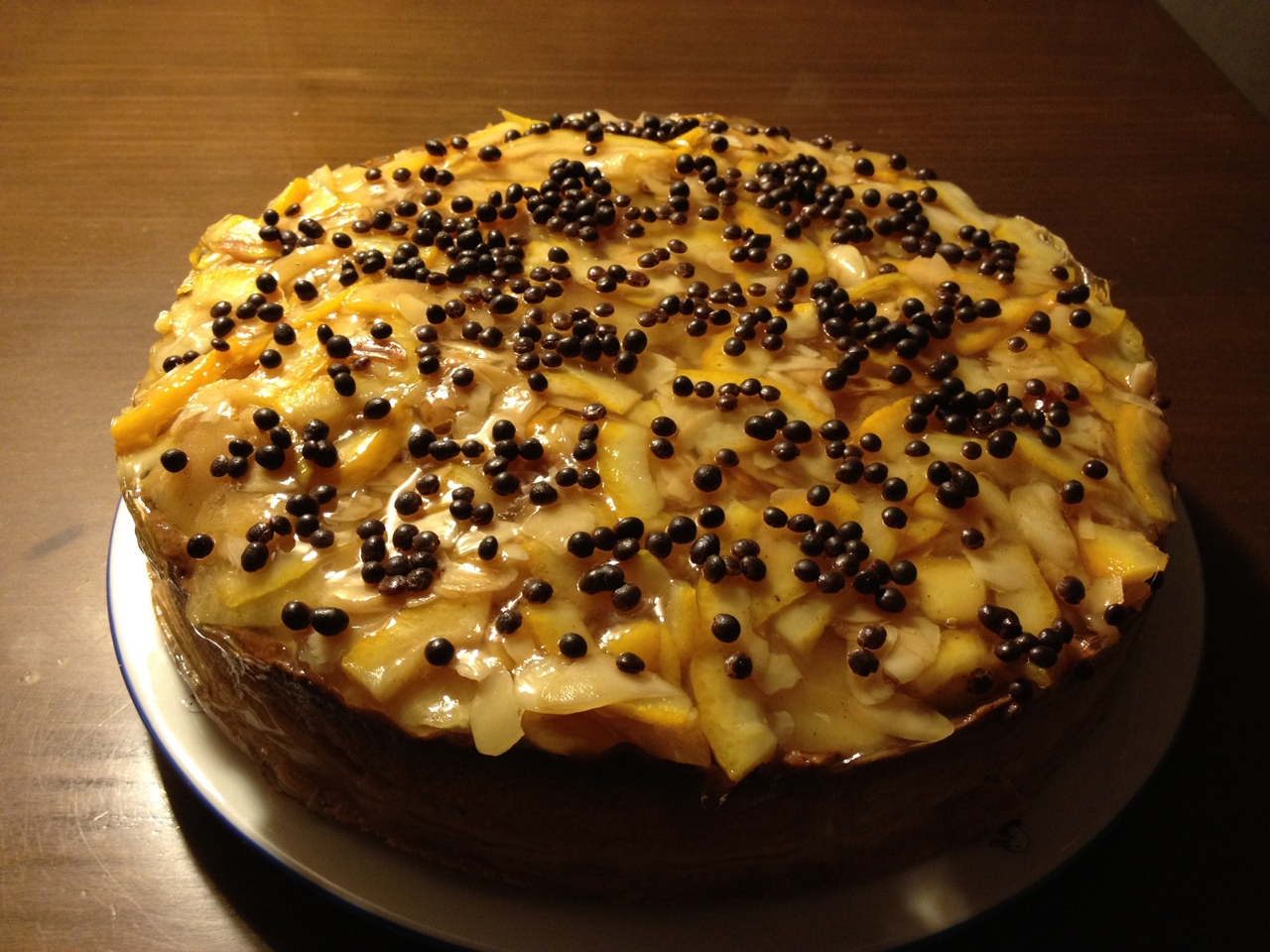 Apple Cake with Mascarpone Cheese