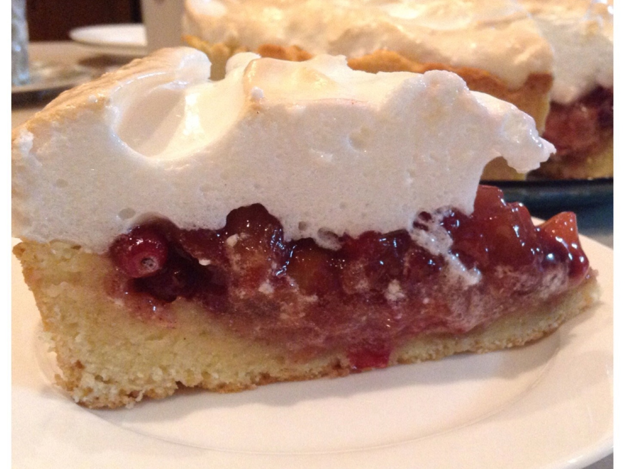 Apple-Cranberry Tart with Meringue