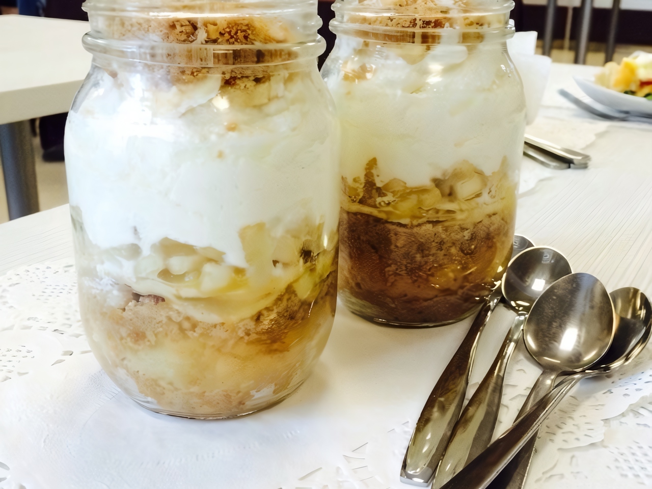Apple-Cottage Cheese Dessert
