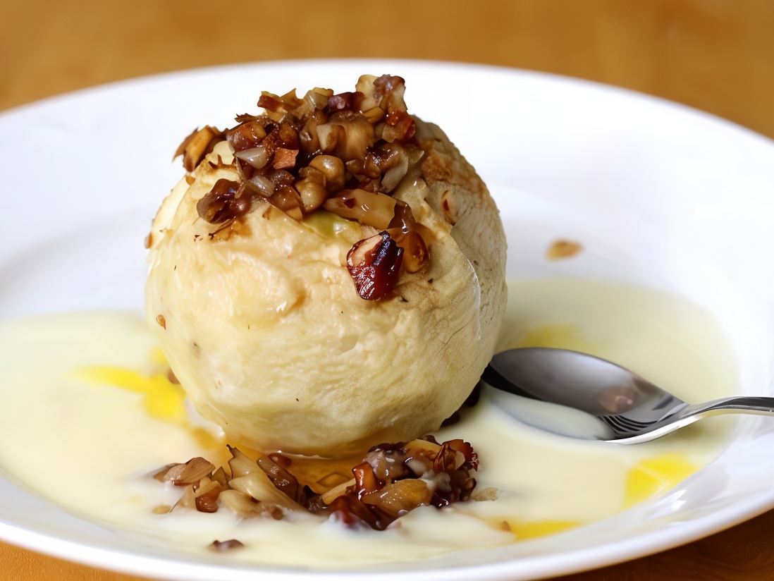Apples with Vanilla Sauce