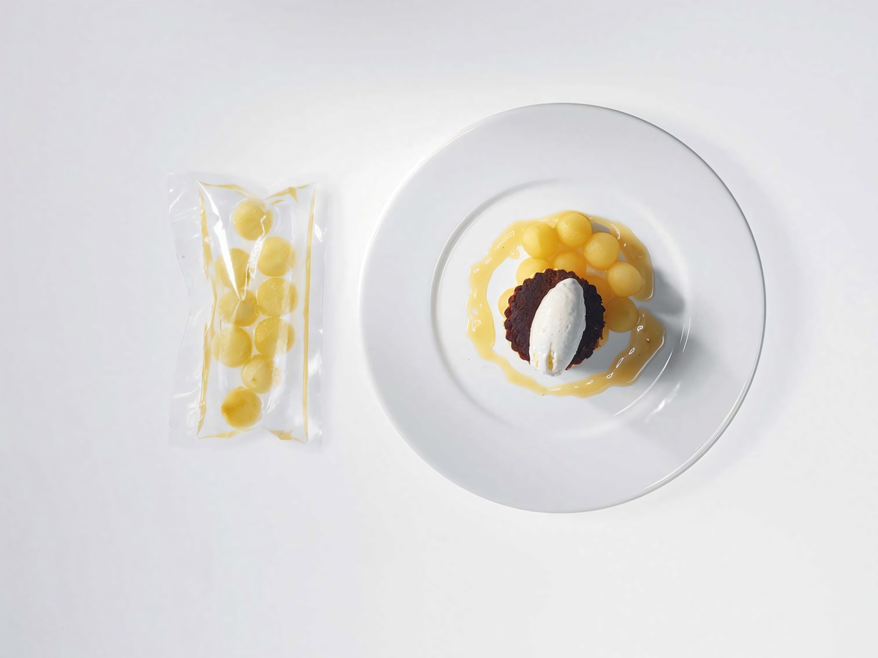 Apples in Wine with Apple Biscuit