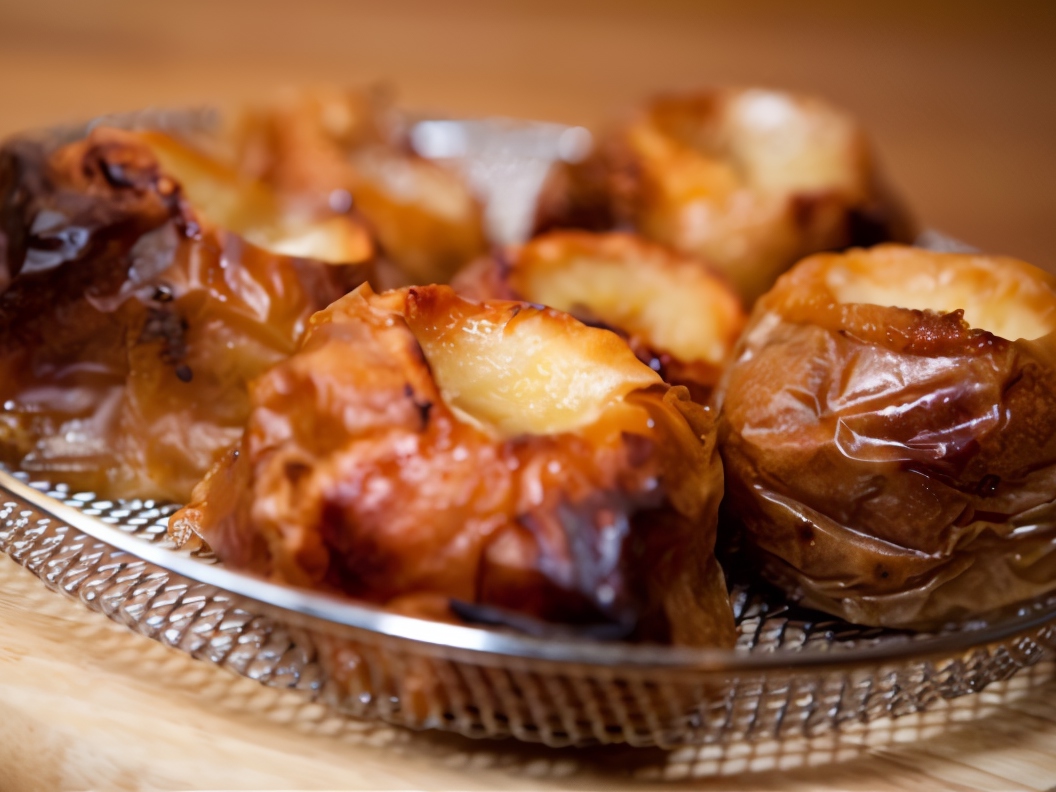 Baked Apples with Cherry Jam