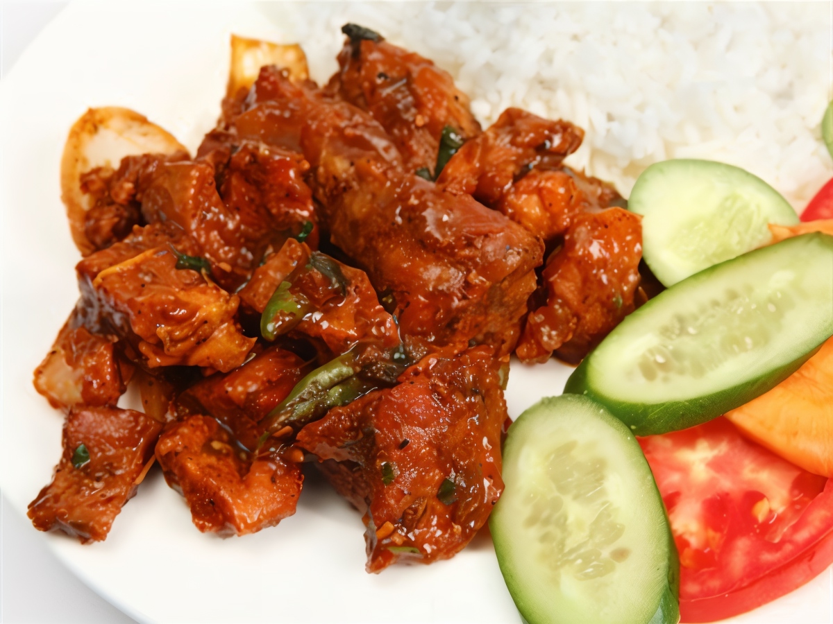 Lamb with Chili and Mint